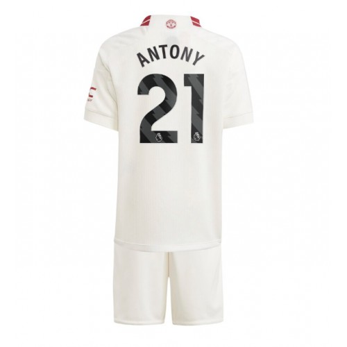Manchester United Antony #21 Rezervni Dres za djecu 2023-24 Kratak Rukav (+ Kratke hlače)